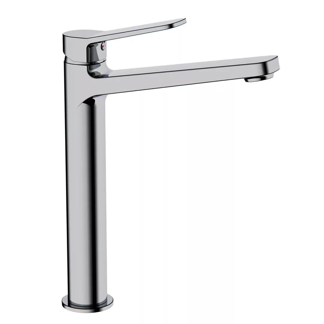 Змішувач для умивальника Frap F1061-2 високий на чашу з довгим виливом