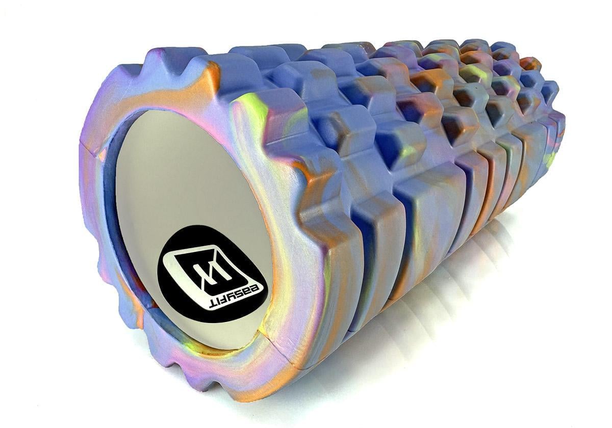 Массажный ролик EasyFit Grid Roller 33 см v.1.1 Multi Синий (EF-2021-BL)