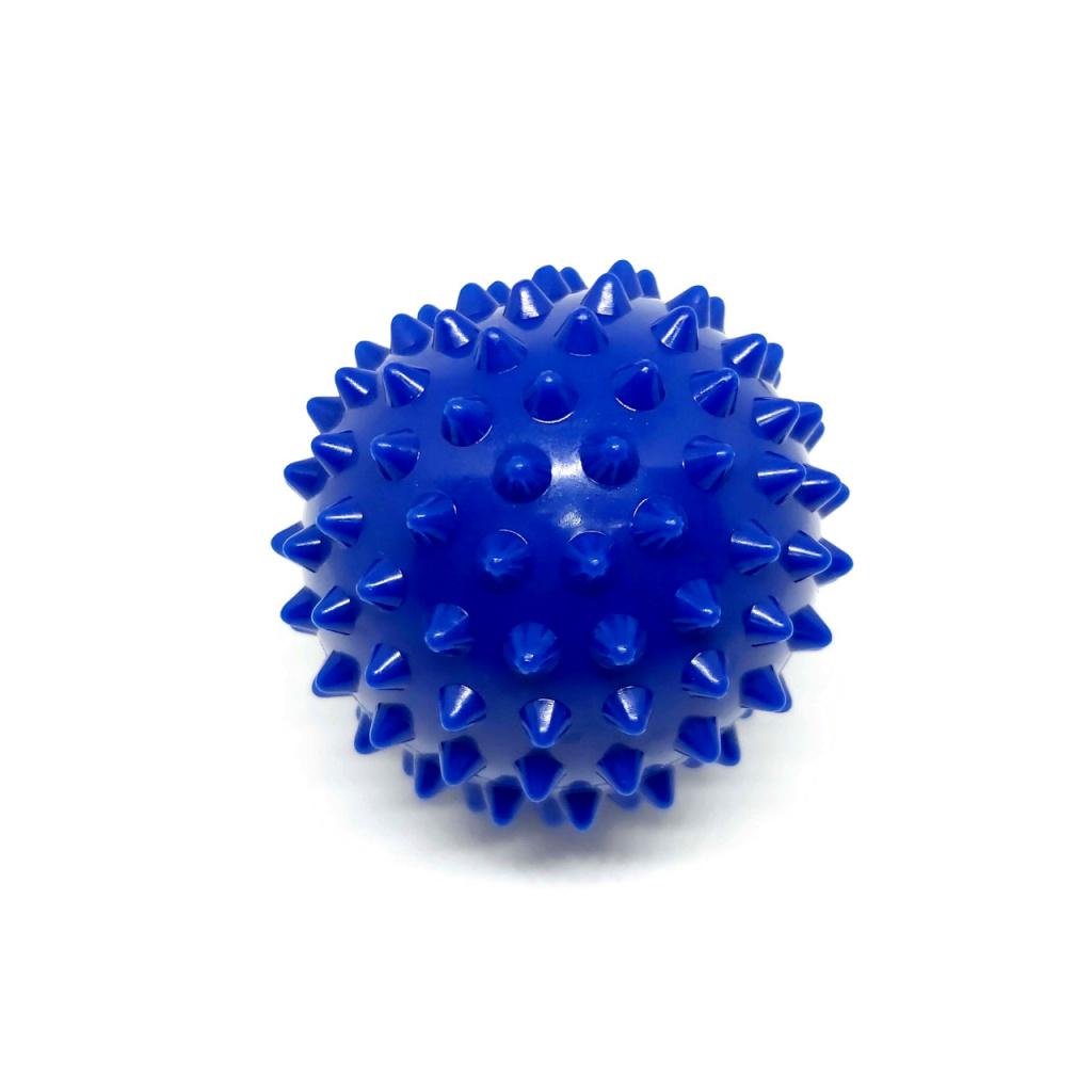 Массажный мяч для стоп и тела шипованный Spiky Ball 6 см синий - фото 1