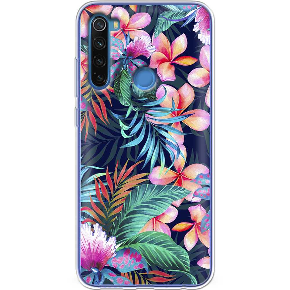 Чехол Boxface Xiaomi Redmi Note 8 flowers in the tropics Прозрачный силикон (38214-up1971-38214)