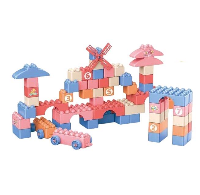Конструктор Big Building Blocks 90 деталей у відрі Multicolor (164946)