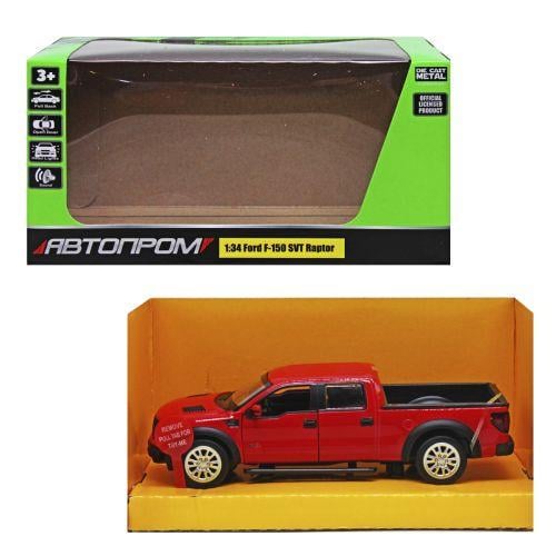Игрушечная машинка металлическая Ford F-150 SVT Raptor Красный (2987468501)