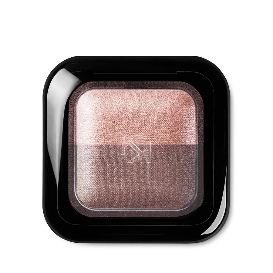 Тени Bright Duo Baked Eyeshadow Kiko Milano 03 sabbia perlata-tortora satinato