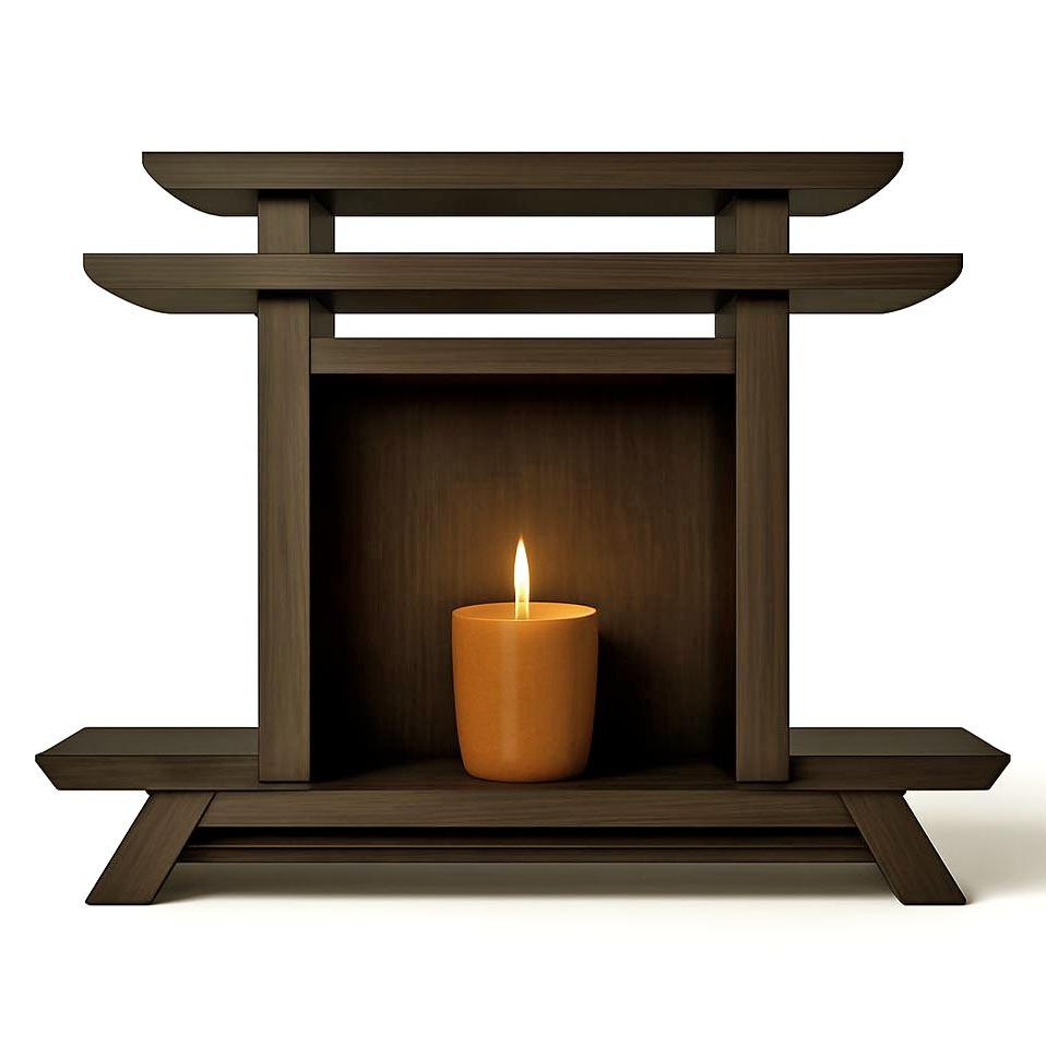 Вівтар для медитації з дерева Таравані Мокко (ЛАТ-007210)