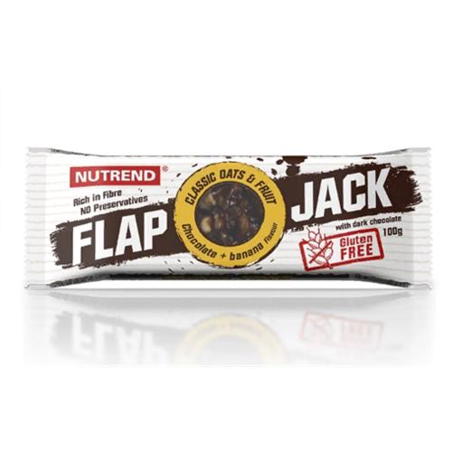 Батончик вуглеводнийNutrend Flapjack гluten Free 100 г Chocolate Banana Dark Chocolate