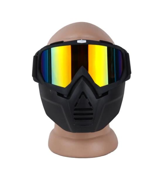 Маска для зимних видов спорта на все лицо Зеркальная линза/Оранжевый (МГ-1019-36) - фото 2 Маска для зимних видов спорта на все лицо Зеркальная линза/Оранжевый (МГ-1019-36) - фото 2