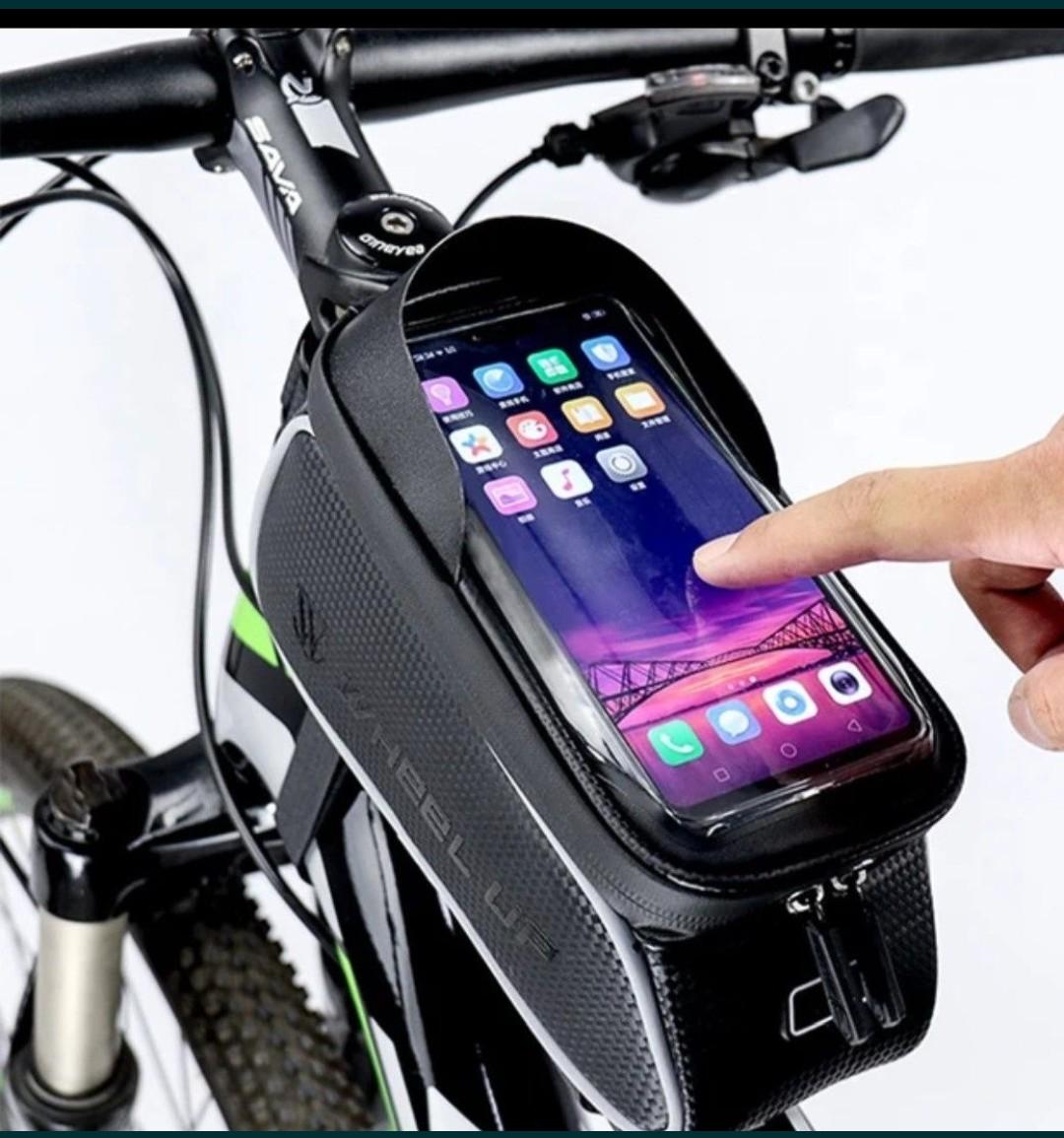 Сумка на раму велосипеда для смартфона діагональ 6 дюймів - фото 5 Сумка на раму велосипеда для смартфона діагональ 6 дюймів - фото 5