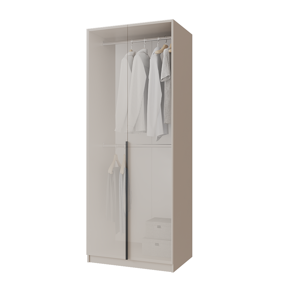 Шафа розпашна Меблітренд Чиназес Чи-800 800х500х2050 мм Кашемір (26794755) - фото 3 Шафа розпашна Меблітренд Чиназес Чи-800 800х500х2050 мм Кашемір (26794755) - фото 3