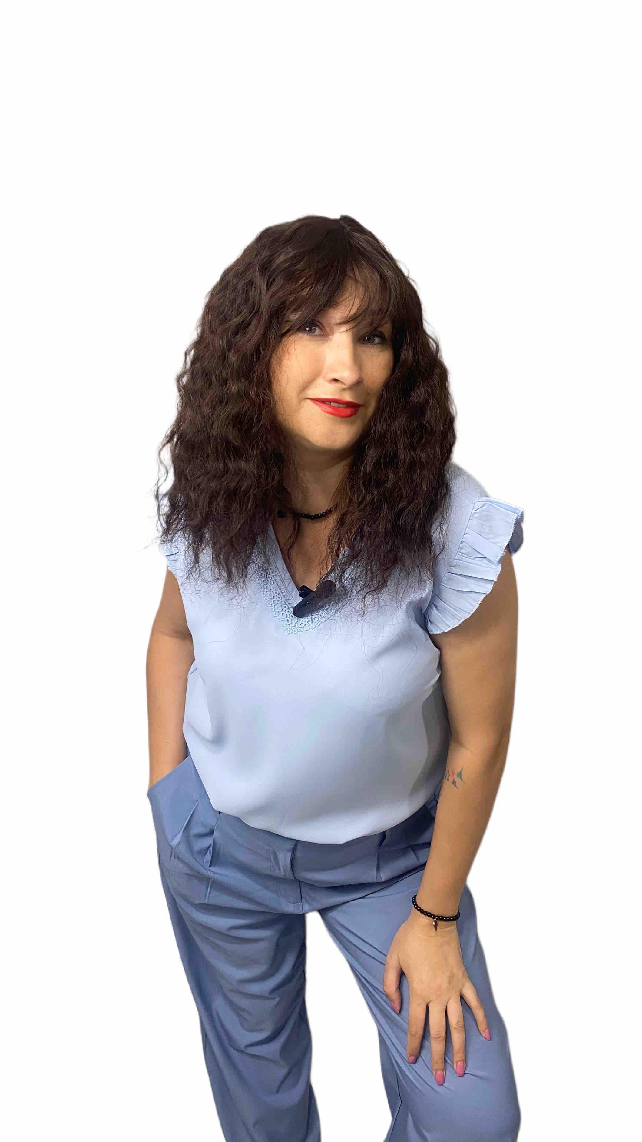 Накладка топер Волнистая на теменную область головы с челкой 45 см Темно-каштановый