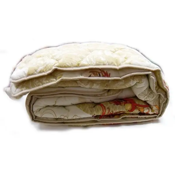 Одеяло закрытое овечья шерсть двуспальное 180х210 см (51039)