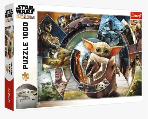 Пазли Trefl Подорож Грогу Війна в Галактиці 10906 в коробці 1000 елементів (5900511109061)