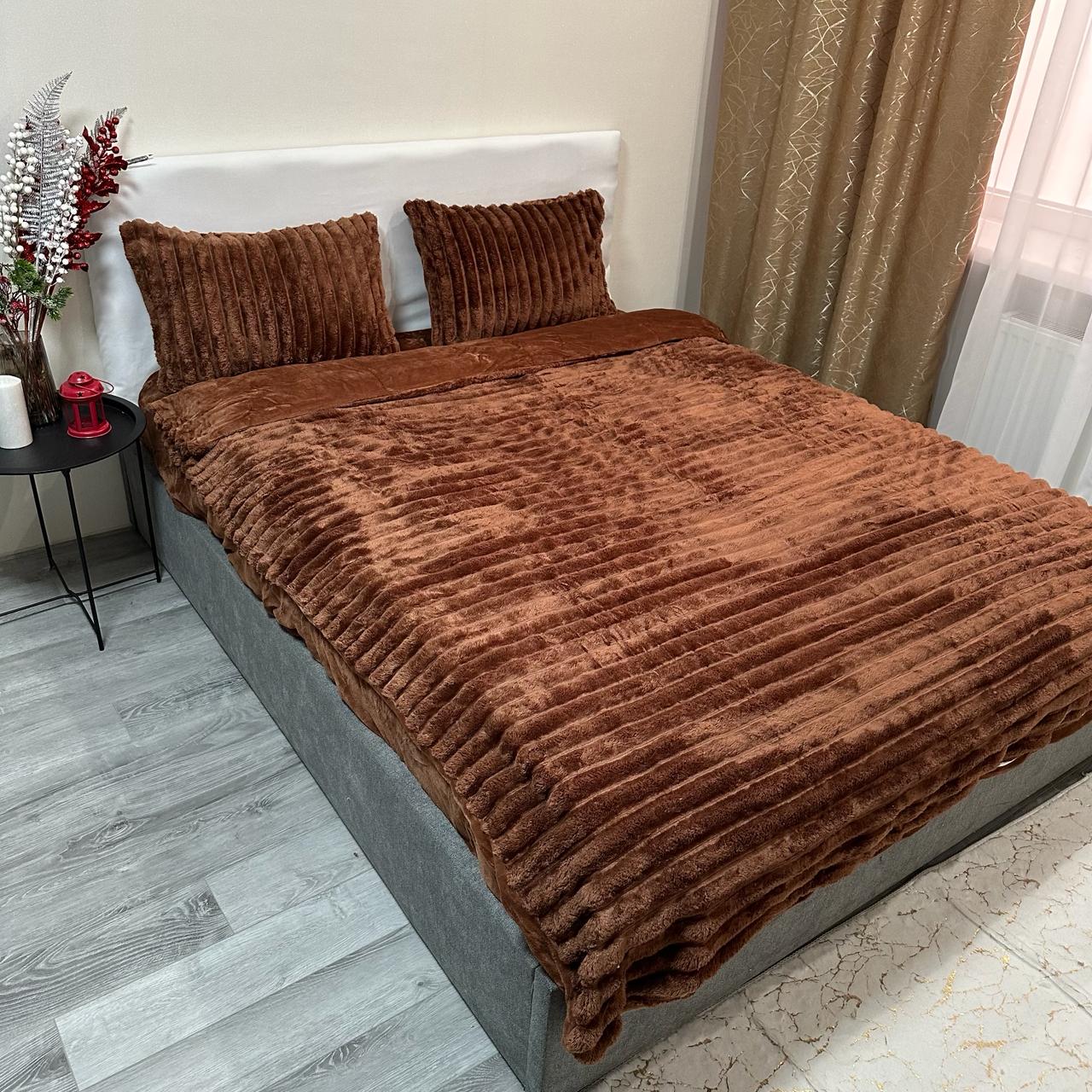 Комплект постільної білизни Шарпей мікрофібра наволочки 50х70 см 2 шт. Коричневий (29356767) - фото 9