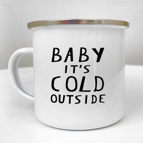 Кружка металлическая Camper "Baby it's cold outside" 250 мл (KRM_23S093)