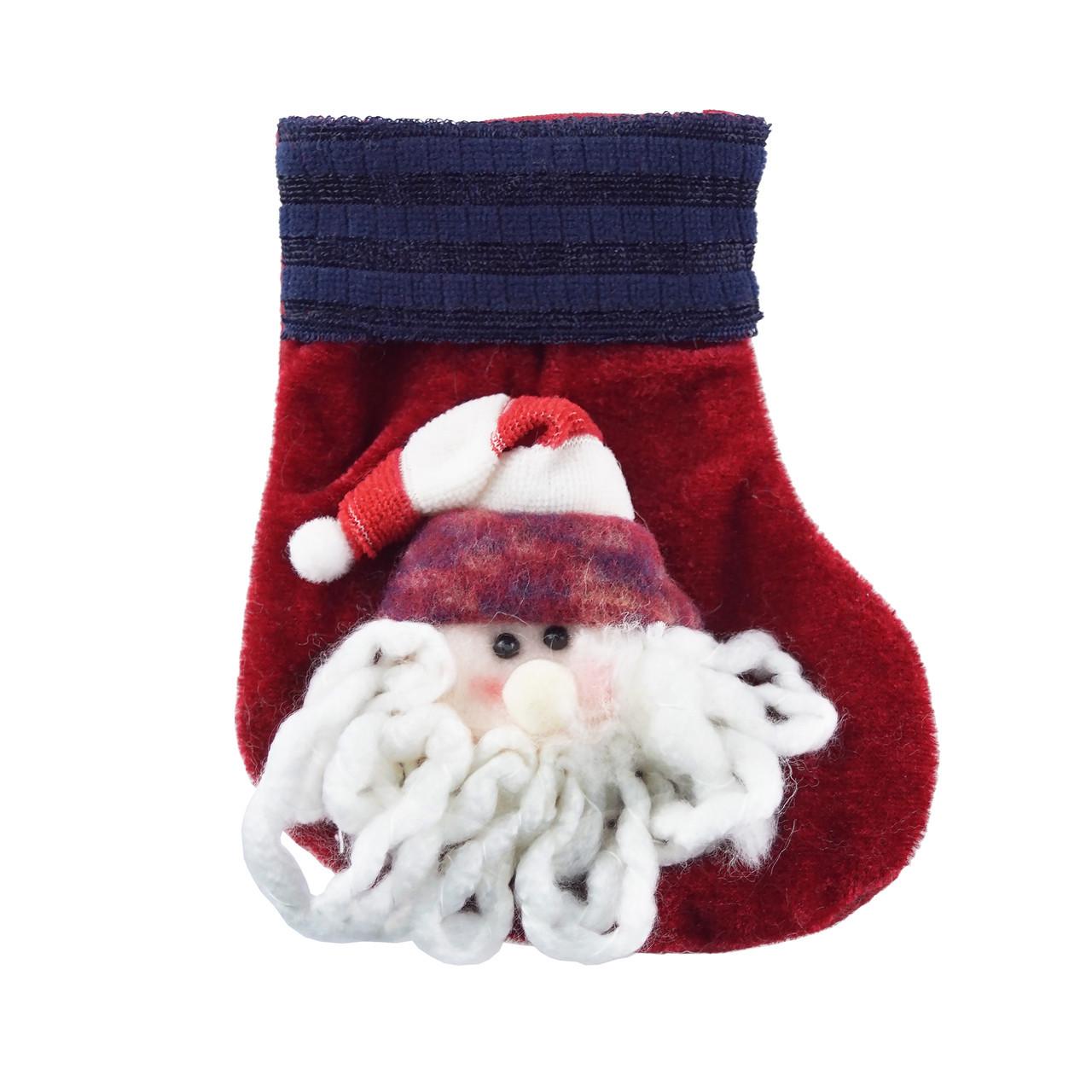 Новогодний сапожок для подарков Wellamart Санта-Клаус Красный (5345-5) Новогодний сапожок для подарков Wellamart Санта-Клаус Красный (5345-5)