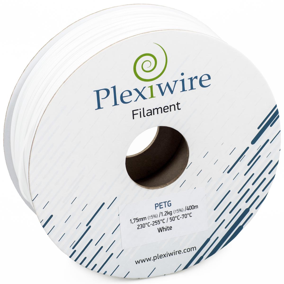 PETG пластик Plexiwire для 3D принтера 1,2 кг 1,75 мм 400 м Белый (98761) - фото 2