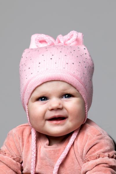 Шапка детская для девочек Блиск D774 хлопок 40-44 см Розовый