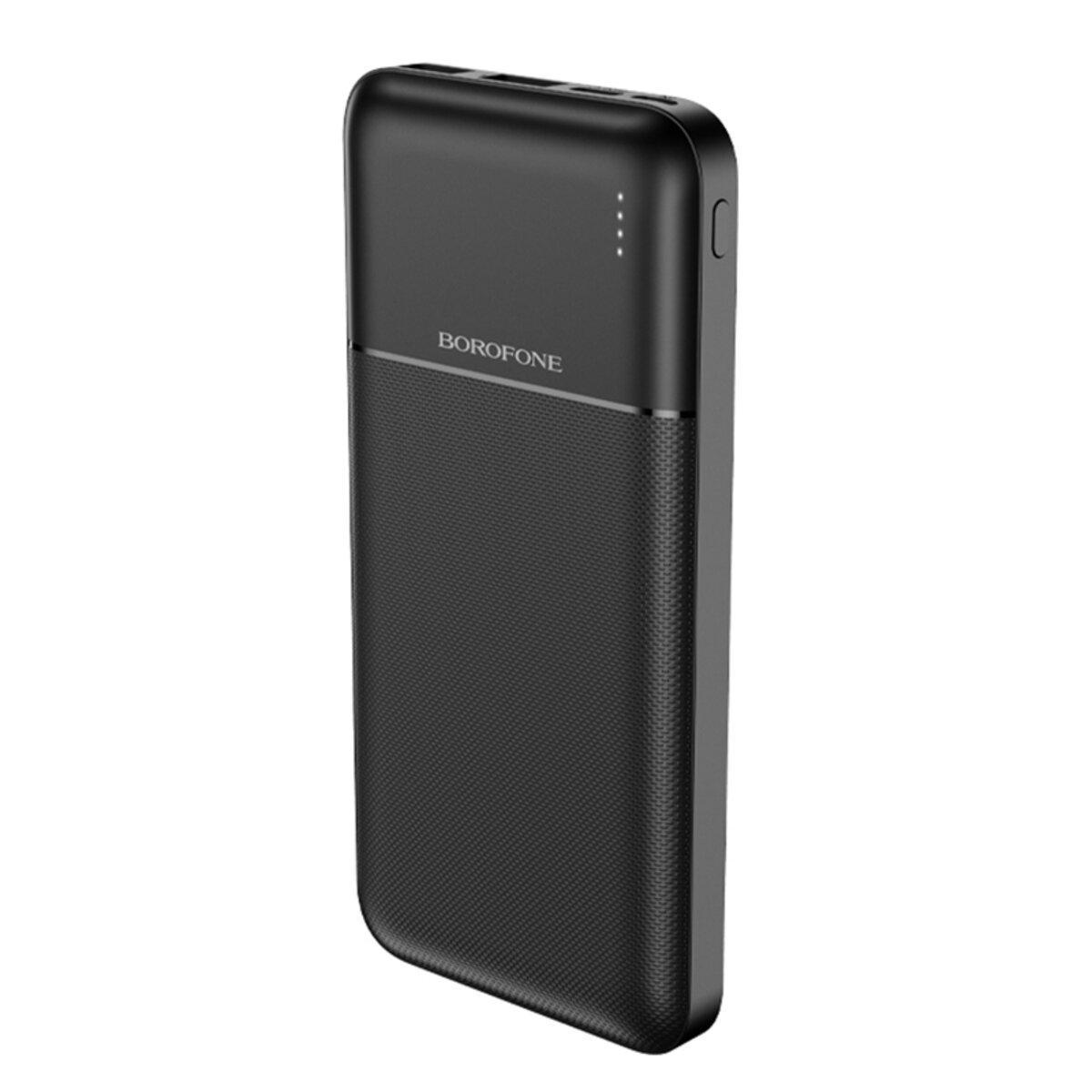 Зовнішній акумулятор Borofone BJ16 Cube Power Bank 10000mAh Black (BJ16B) Зовнішній акумулятор Borofone BJ16 Cube Power Bank 10000mAh Black (BJ16B)