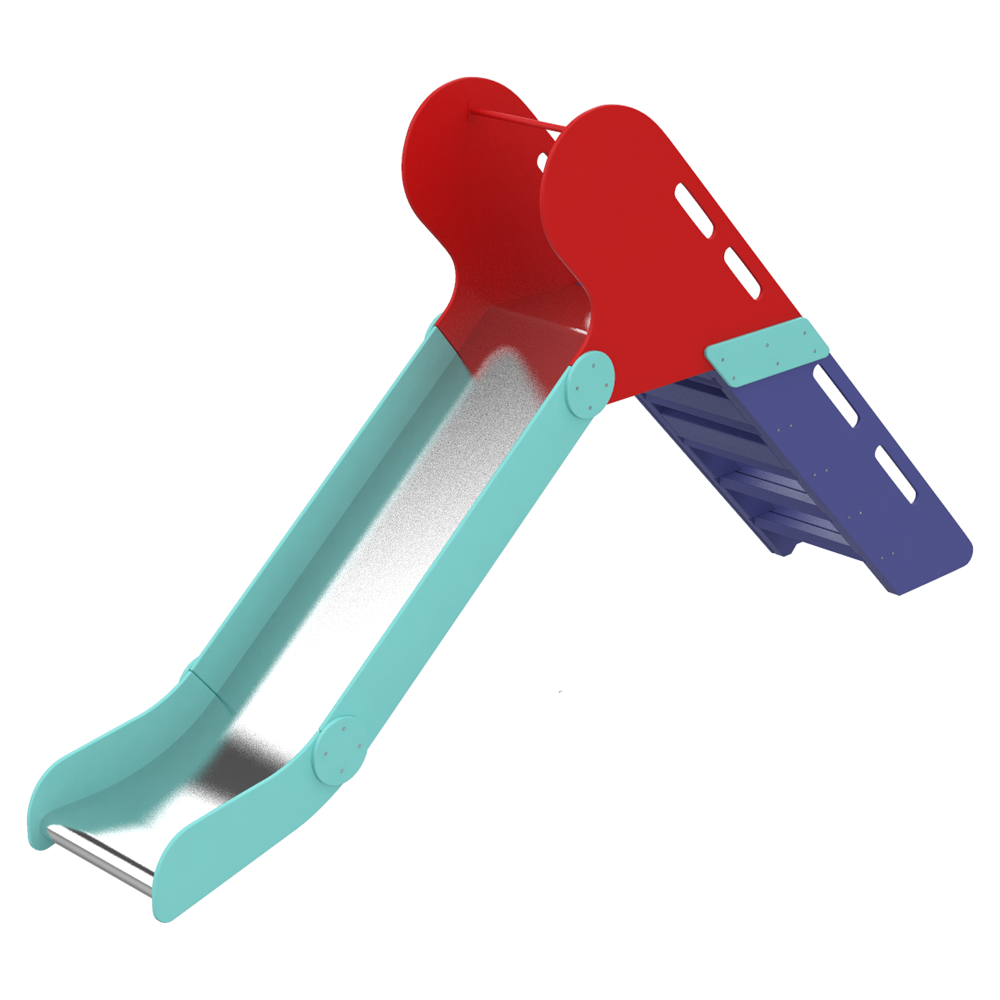 Детская горка уличная Kidigo Кошка 283х64х160 см Разноцветный (1127670951)