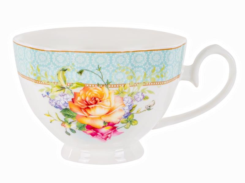 Набір чайних чашок Lefard Фруктовий вальс порцелянових з блюдцем на 2 персони 250 мл (165-362) - фото 2 Набір чайних чашок Lefard Фруктовий вальс порцелянових з блюдцем на 2 персони 250 мл (165-362) - фото 2