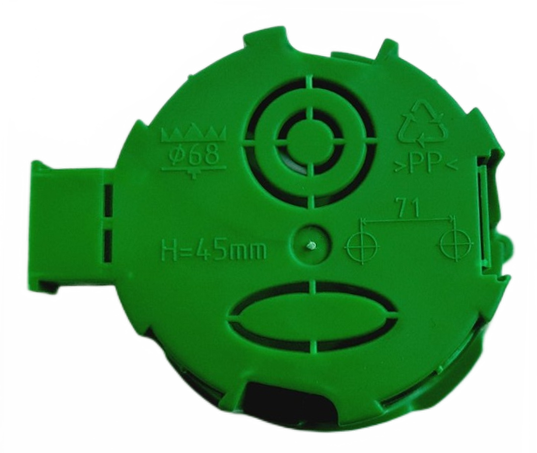 Коробка монтажная ПЛАСТМАКС для сплошных стен наборная 68х45 мм (F12 6845) - фото 2
