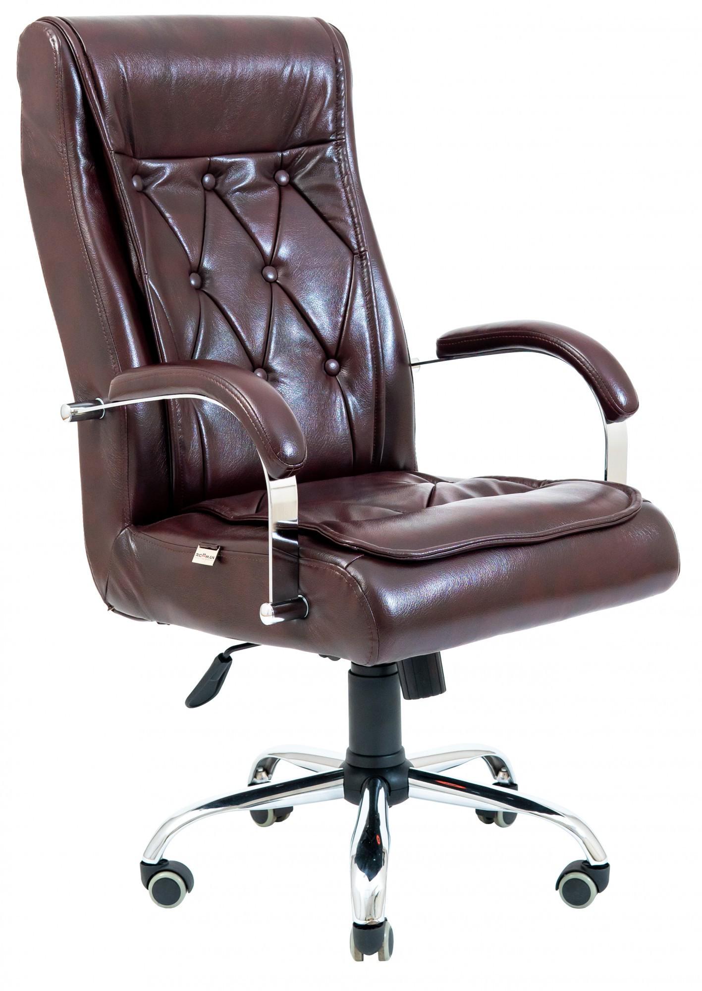 Кресло офисное компьютерное Telavi Мадрас Bordo Хром М3 MultiBlock Бордовый