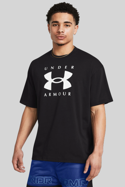 Футболка чоловіча Under Armour M Hw Os Branded Ss M Чорний (1389146-001)