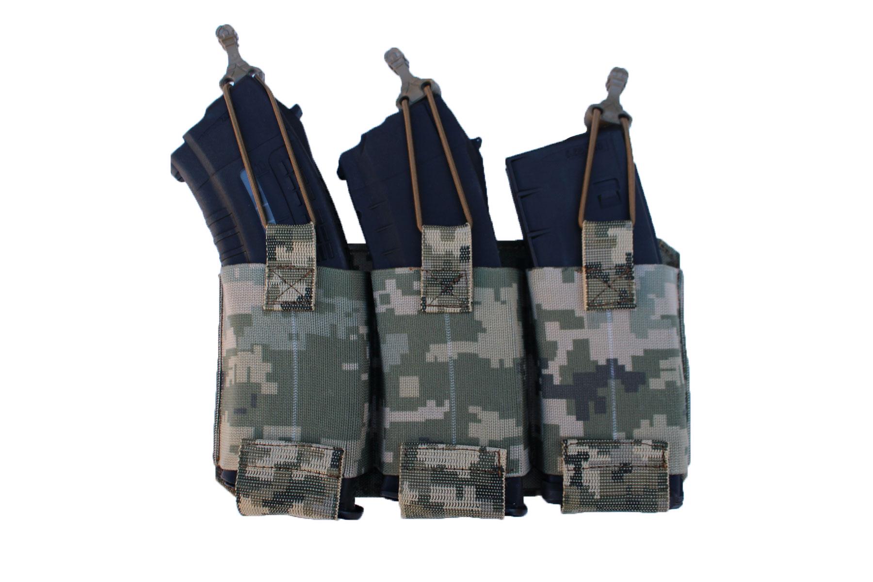 Подсумок к плитоноске uaBronik тройной эластичный ММ-14 (3577438)