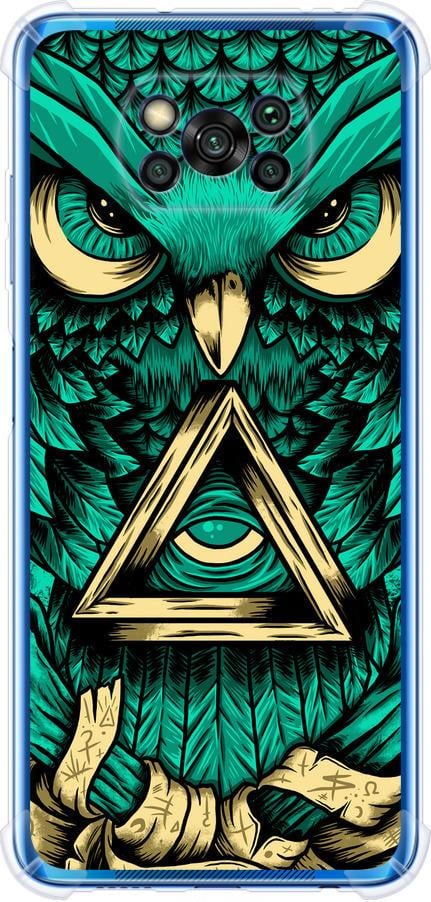 Чехол на Xiaomi Poco X3 Pro Сова Арт-тату (3971sp-2938-42517)