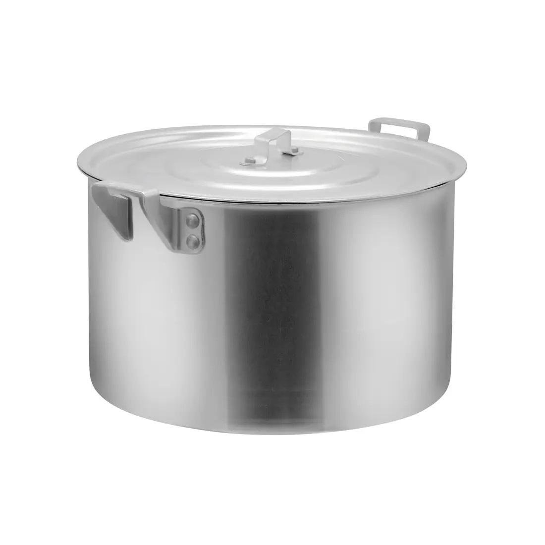 Кастрюля с крышкой Interos алюминиевая цилиндрическая 10 л (43390)