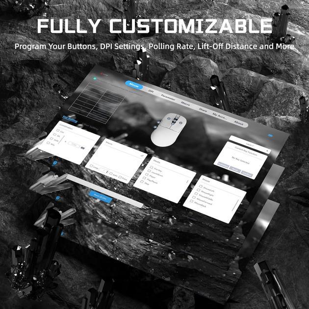 Мышь беспроводная Ajazz Aj159 Apex PixArt PAW3950 Black - фото 9 Мышь беспроводная Ajazz Aj159 Apex PixArt PAW3950 Black - фото 9