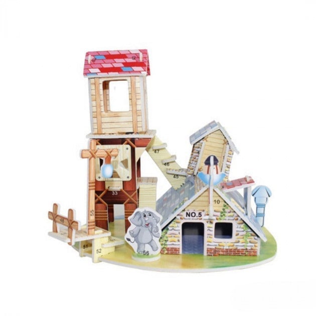 3D Пазл Mini Zilipoo Будинок на сваях (689-T)