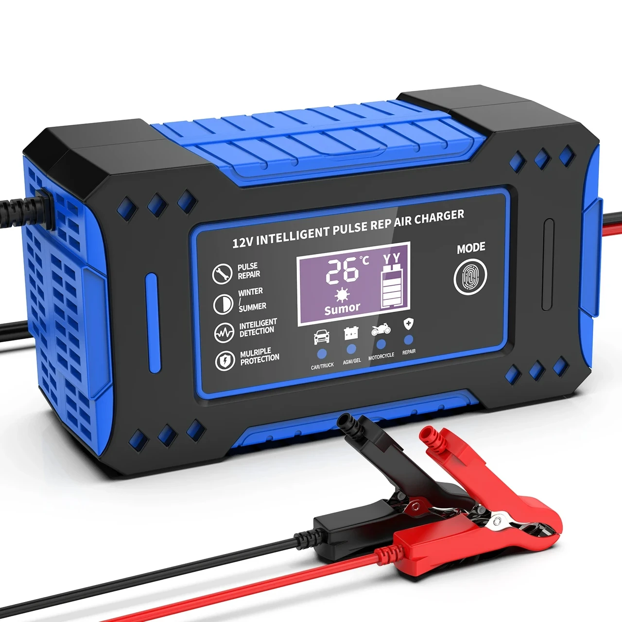 Зарядное устройство автоматическое импульсное для аккумулятора EAFC 12V 6A Blue (33143952)