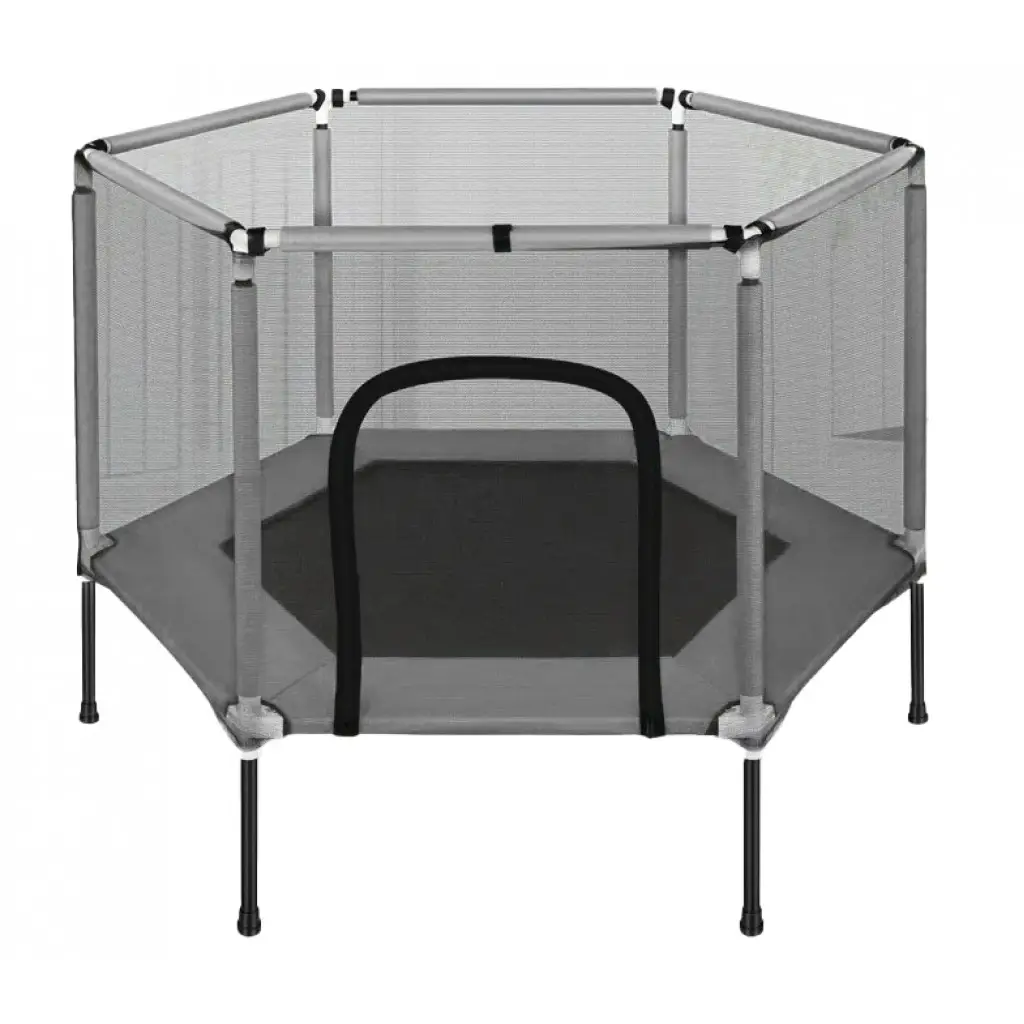 Батут Atleto KRB03 з сіткою 160 см Cірий (21000157)