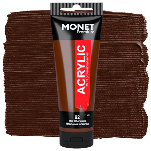 Акриловая краска Monet 92 75 мл Молочный шоколад (7508292) - фото 1 Акриловая краска Monet 92 75 мл Молочный шоколад (7508292) - фото 1