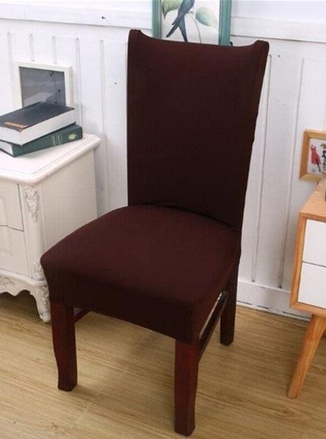 Чехол на стул натяжной R89962 Beige 50х40/65х45 см