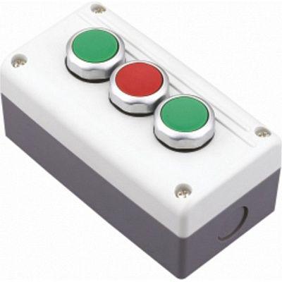 Пост тримісний CHINT NPH1-3002 Старт1-Стоп-Старт2 3А 240V 2NO+1NC IP54 (587067)