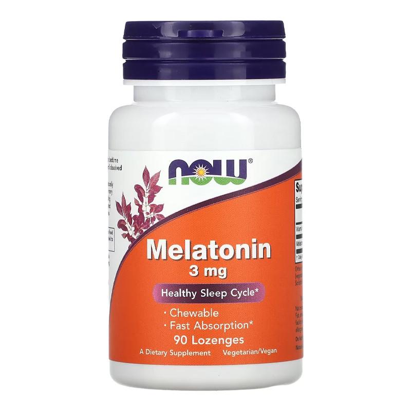 Мелатонин NOW Melatonin 3 mg 90 пастилок (10896-01) Мелатонин NOW Melatonin 3 mg 90 пастилок (10896-01)