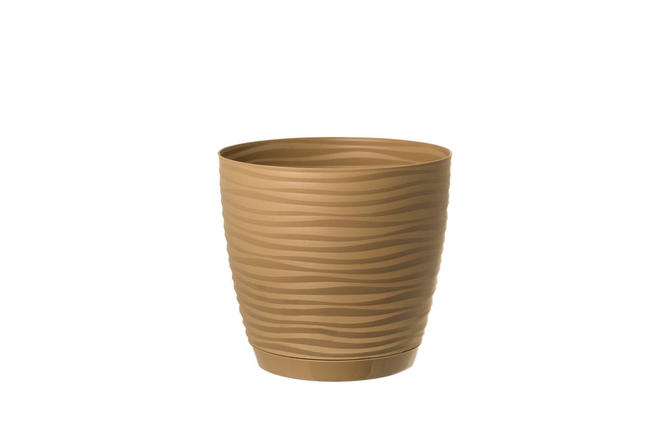 Горшок для цветов Form-Plastic Сахара Петит 3,35 л 19х17 см Кофе латте