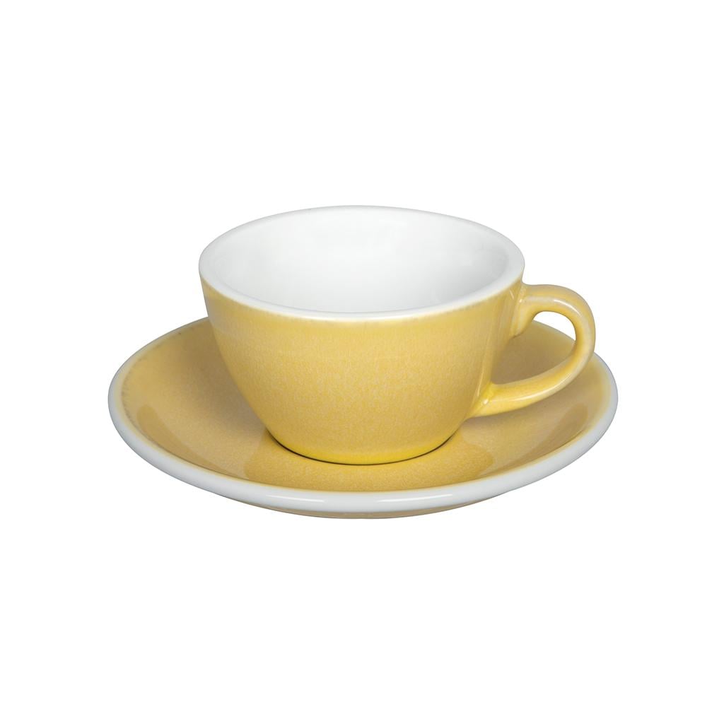 Набор Loveramics EGG Flat White Cup and Saucer чашка и блюдце 150 мл Potters Colours Сливочное масло