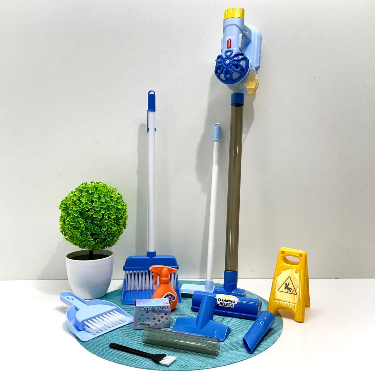 Детский игровой набор для уборки Limo Toy с пылесосом 62 см Голубой (096-60A-B)