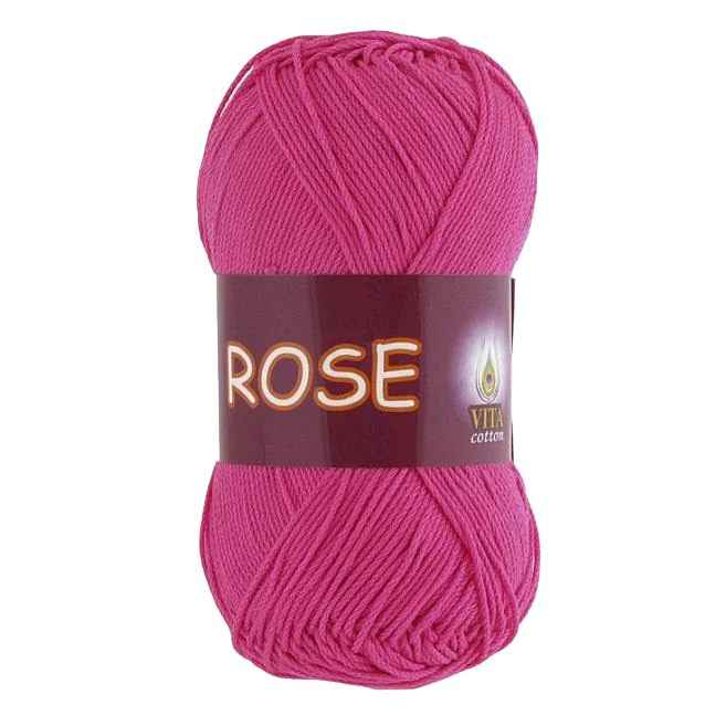 Пряжа Vita Cotton Rose 3947 малиновий (3359)