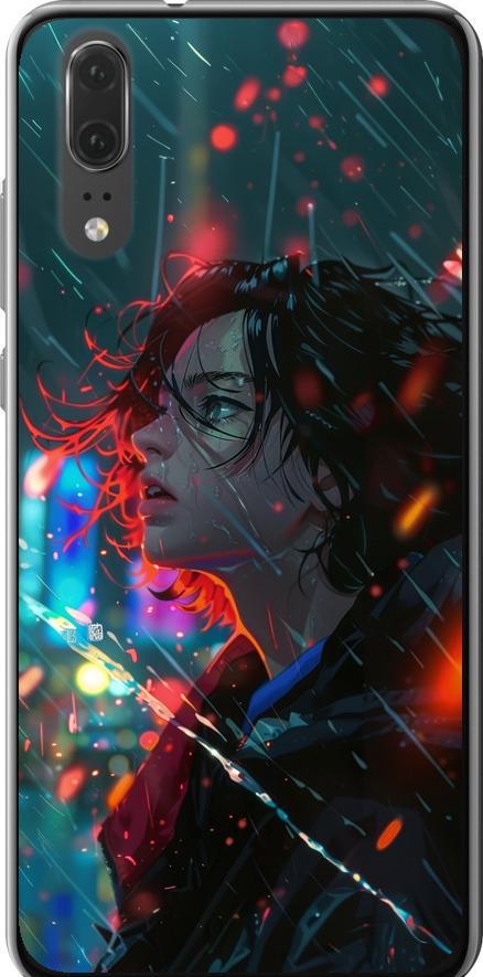 Чехол на Huawei P20 Ночные огни (6096u-1396-42517)