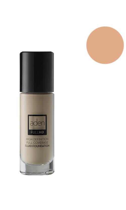 Тональний флюїд Aden Cosmetics High Definition Fluid Foundation HD02 Ivory (32550)