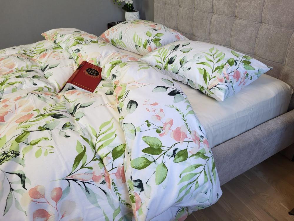 Комплект постельного белья Сальса Turkish flannel семейный на резинке Шампань (1979656357)