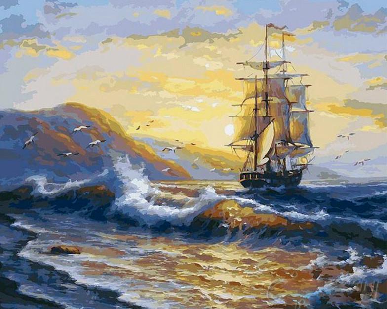 Картина по номерам Danko Toys Шторм 40х40 см (KpNe-02-07) Картина по номерам Danko Toys Шторм 40х40 см (KpNe-02-07)