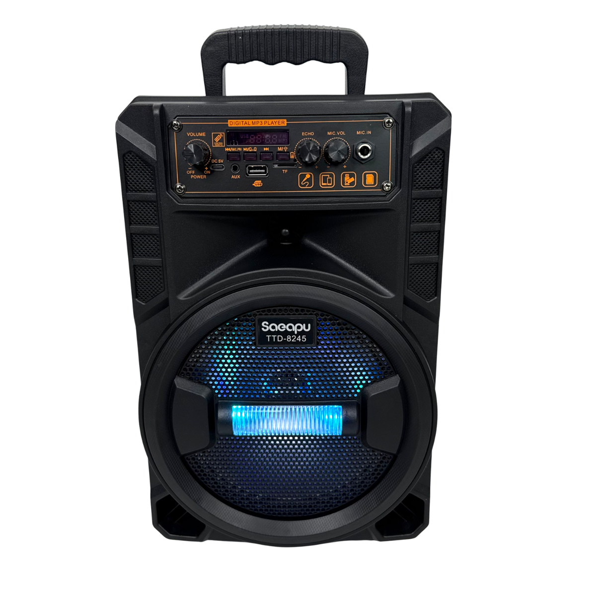 Портативна колонка караоке система Bluetooth акумуляторна 20 Вт 8" з мікрофоном (TTD-8245)