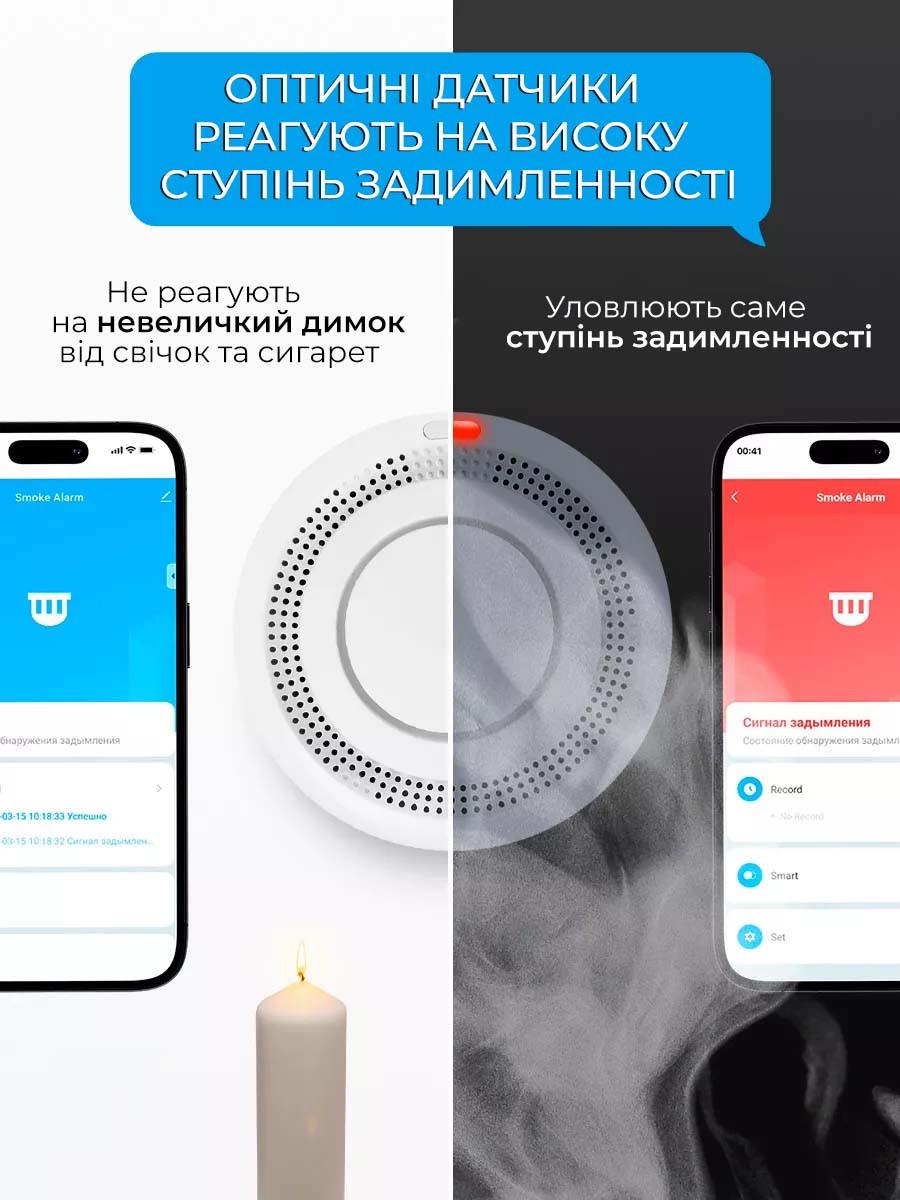 Умный детектор дыма Tuya G-03 Wi-Fi с оповещениями на смартфон (id_101052) - фото 9 Умный детектор дыма Tuya G-03 Wi-Fi с оповещениями на смартфон (id_101052) - фото 9