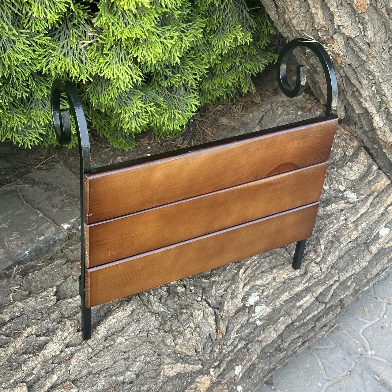 Бічна полиця Metalzavod для мангалу Зевс на 12 шампурів темне дерево 36х34,5х12 см (PLK-MDD12-DK) - фото 4 Бічна полиця Metalzavod для мангалу Зевс на 12 шампурів темне дерево 36х34,5х12 см (PLK-MDD12-DK) - фото 4