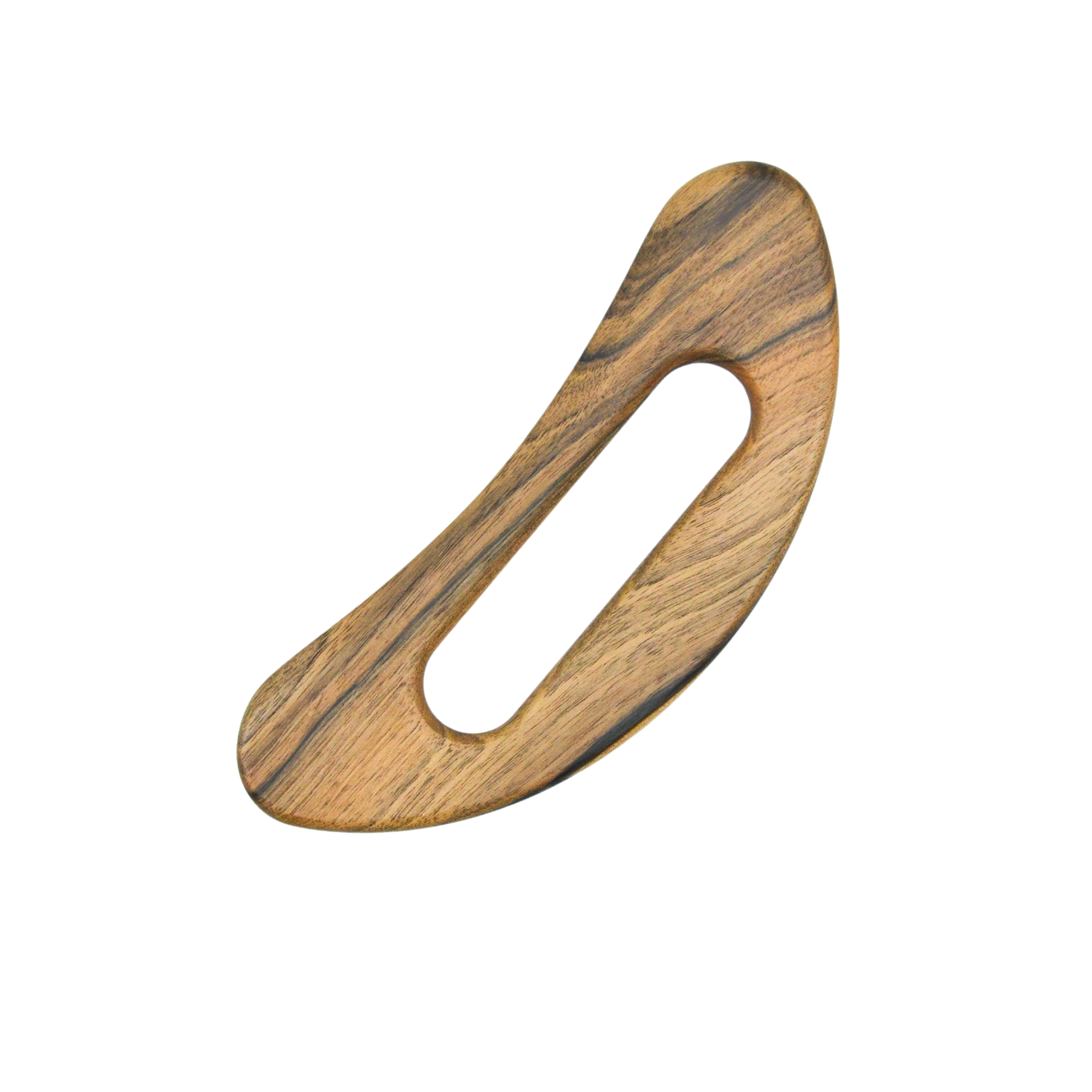 Масажний скребок гуаша для тіла з грецького горіха