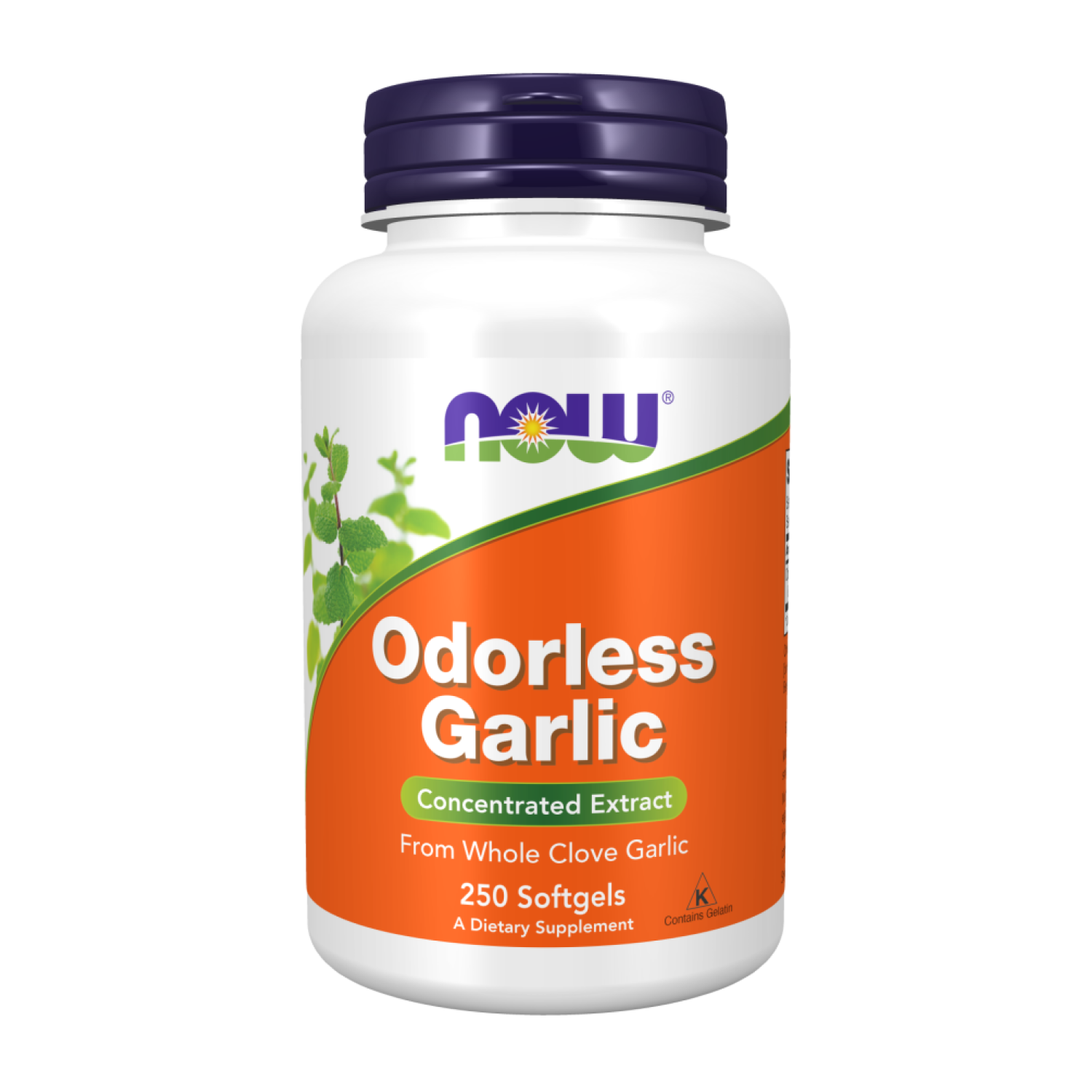 Дієтична добавка Now Foods Odorless Garlic Часник без запаху 250 м'яких капс. (CO003425)